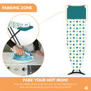 Strijkplankhoes met hittebestendige parkeerzone - 3 Laags - Groen